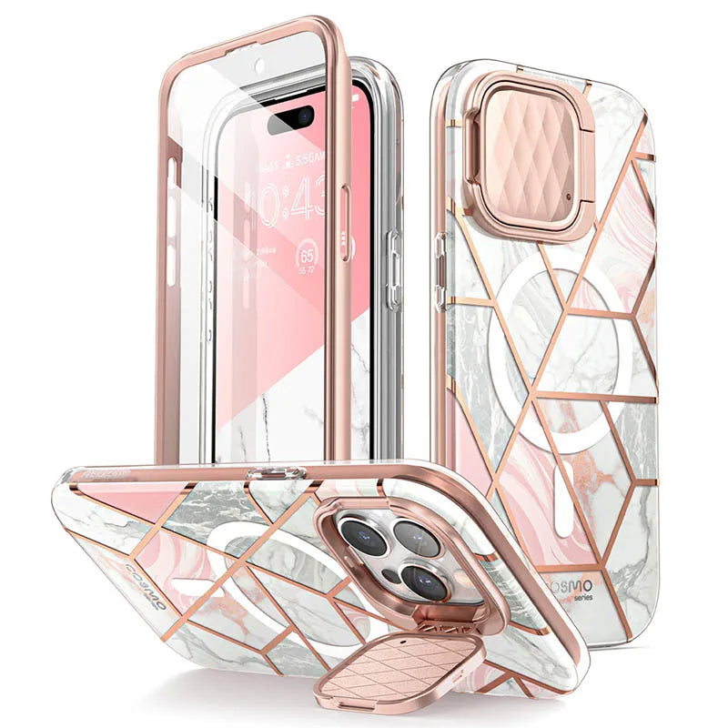 For iPhone 15 Pro Max Case 6.7" I-BLASON Cosmo Mag Stylish Full-Body Protective Case with Built-in Screen Protector Camera Cover