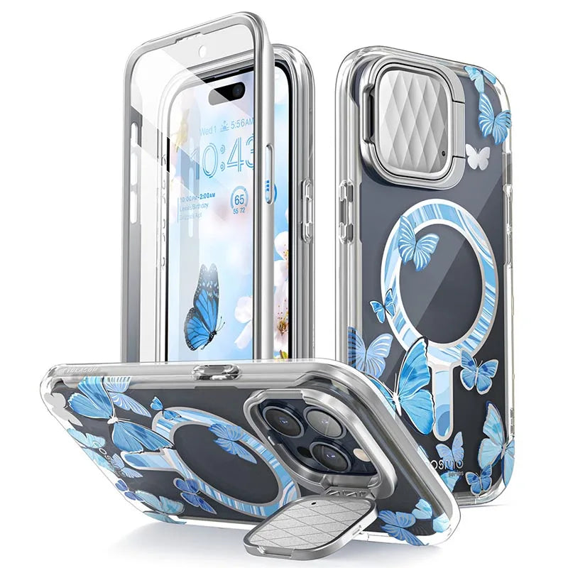 For iPhone 15 Pro Max Case 6.7" I-BLASON Cosmo Mag Stylish Full-Body Protective Case with Built-in Screen Protector Camera Cover