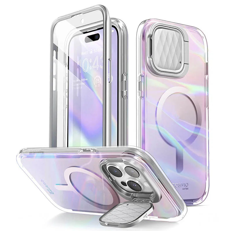 For iPhone 15 Pro Max Case 6.7" I-BLASON Cosmo Mag Stylish Full-Body Protective Case with Built-in Screen Protector Camera Cover