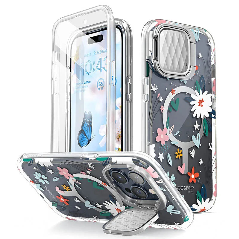 For iPhone 15 Pro Max Case 6.7" I-BLASON Cosmo Mag Stylish Full-Body Protective Case with Built-in Screen Protector Camera Cover